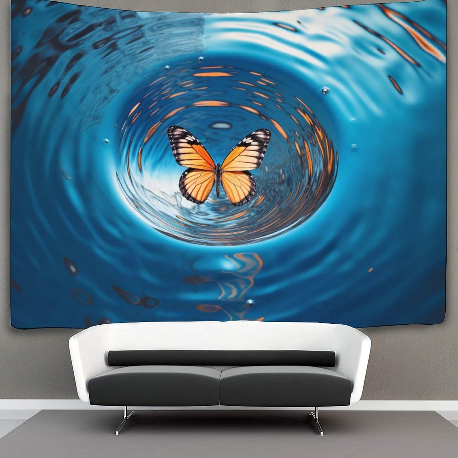 kaiyun Butterfly Tapestry Wall Hanging, for Bedroom Decor Birthday Party Celebration Or Garden Backdrop 100cmx150cm