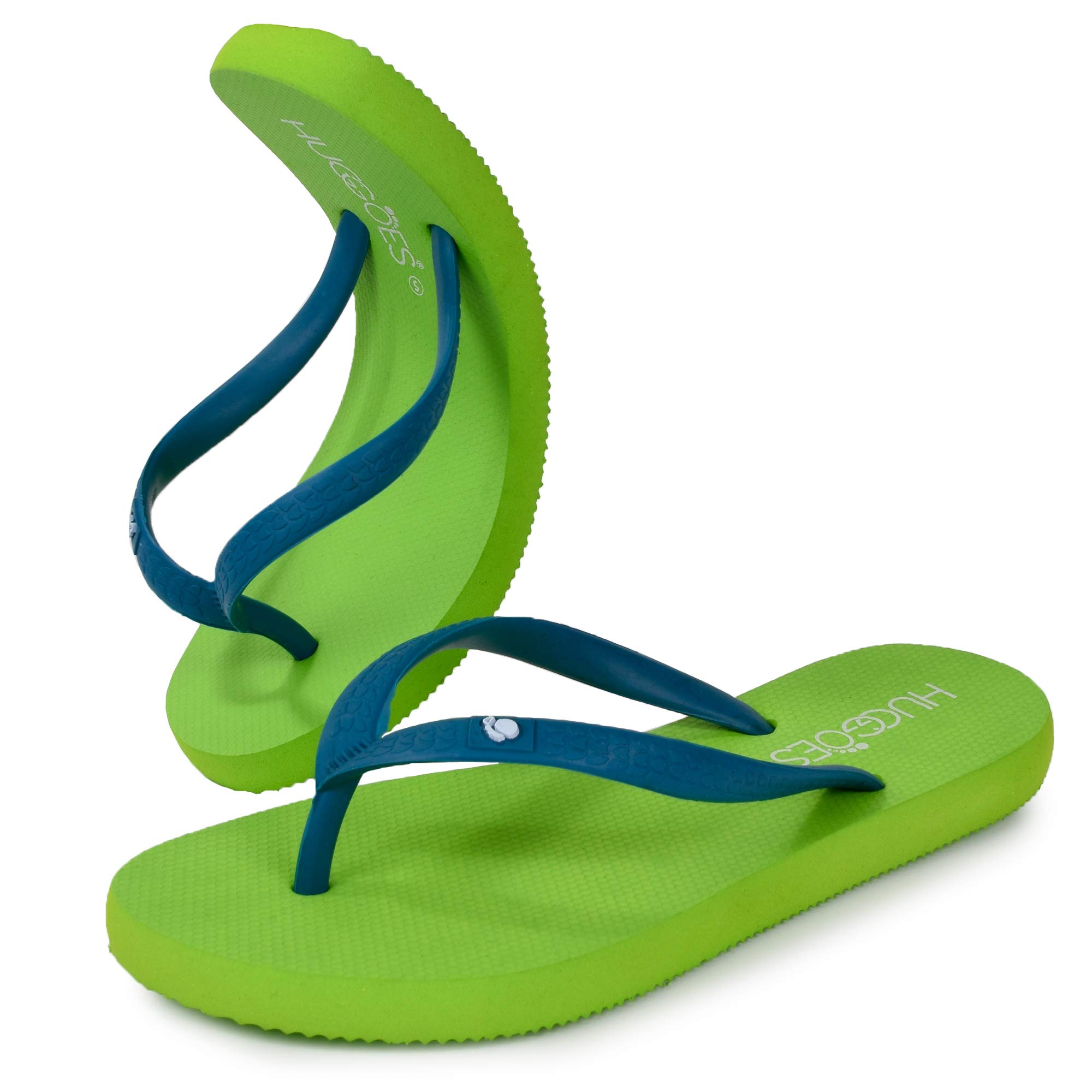 HUGGOES - Ultra Soft Comfortable Natural Rubber Summer Beach Flip Flops For Women
