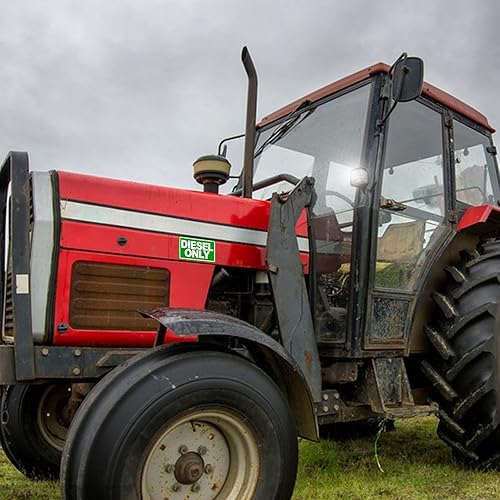 Miniatura 7 de 3 calcomanías solo diésel de 5 x 3 pulgadas, calcomanías reflectantes solo para tanque de combustible, calcomanías de camiones diésel, calcomanías