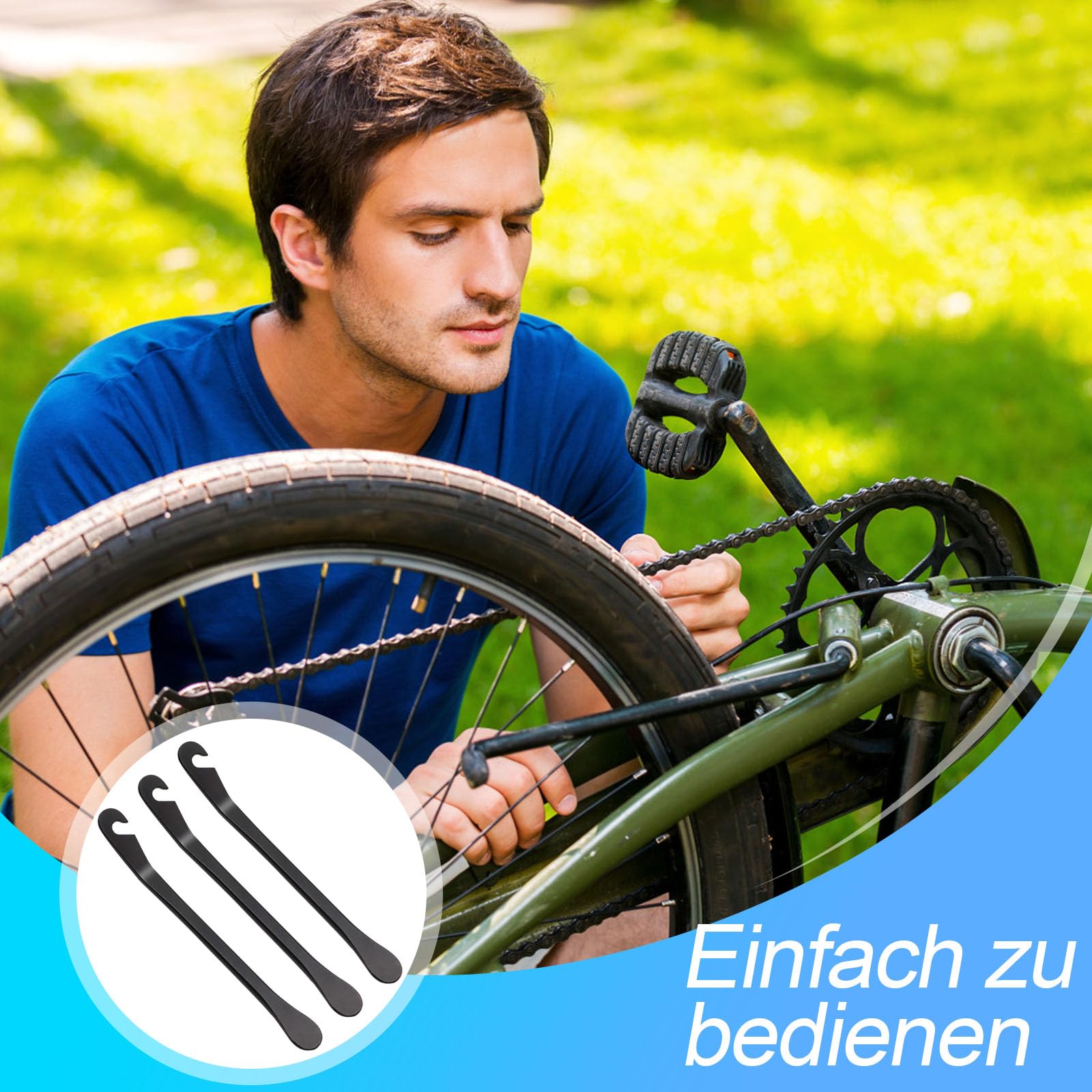 ZOCONE 8 Stck Metall Reifenheber Fahrrad Schwarz Mantelheber Fahrrad  Reifen Wechseln Fahrrad Reifenheber Metall Fahrradreifen Montagewerkzeug  fr Fahrrad Rennrad Mountainbike : Amazon.de: Sport & Freizeit