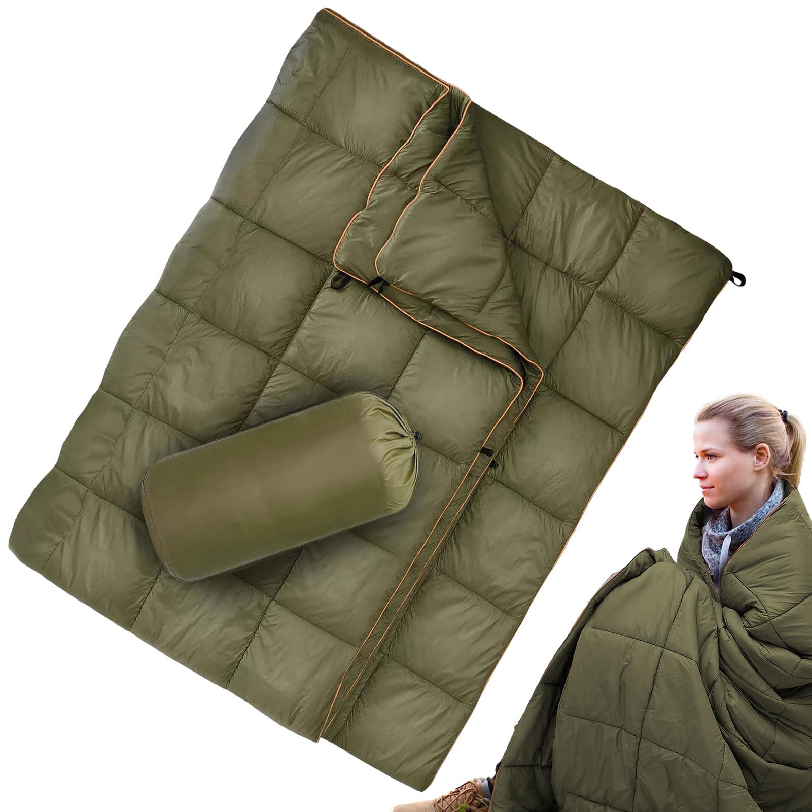 Trapunta Da Campeggio Multifunzione Impermeabile E Antivento, Leggera E Calda, Con Anello Antiscivolo, Ideale Per Outdoor E Viaggi