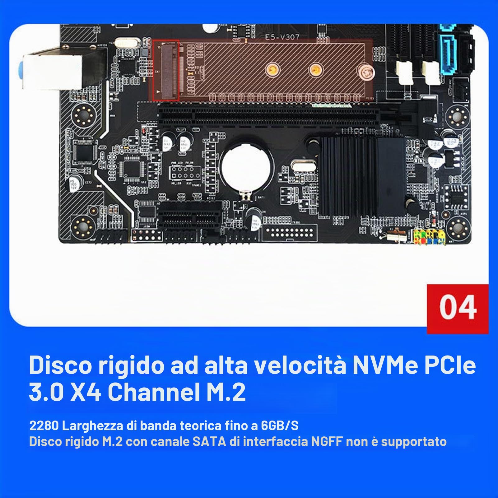 Socobeta Scheda Madre X79 CPU Combinata con E5 2420, Set di Schede Madri per PC da Gioco DDR3 a 6 Core e 12 Thread