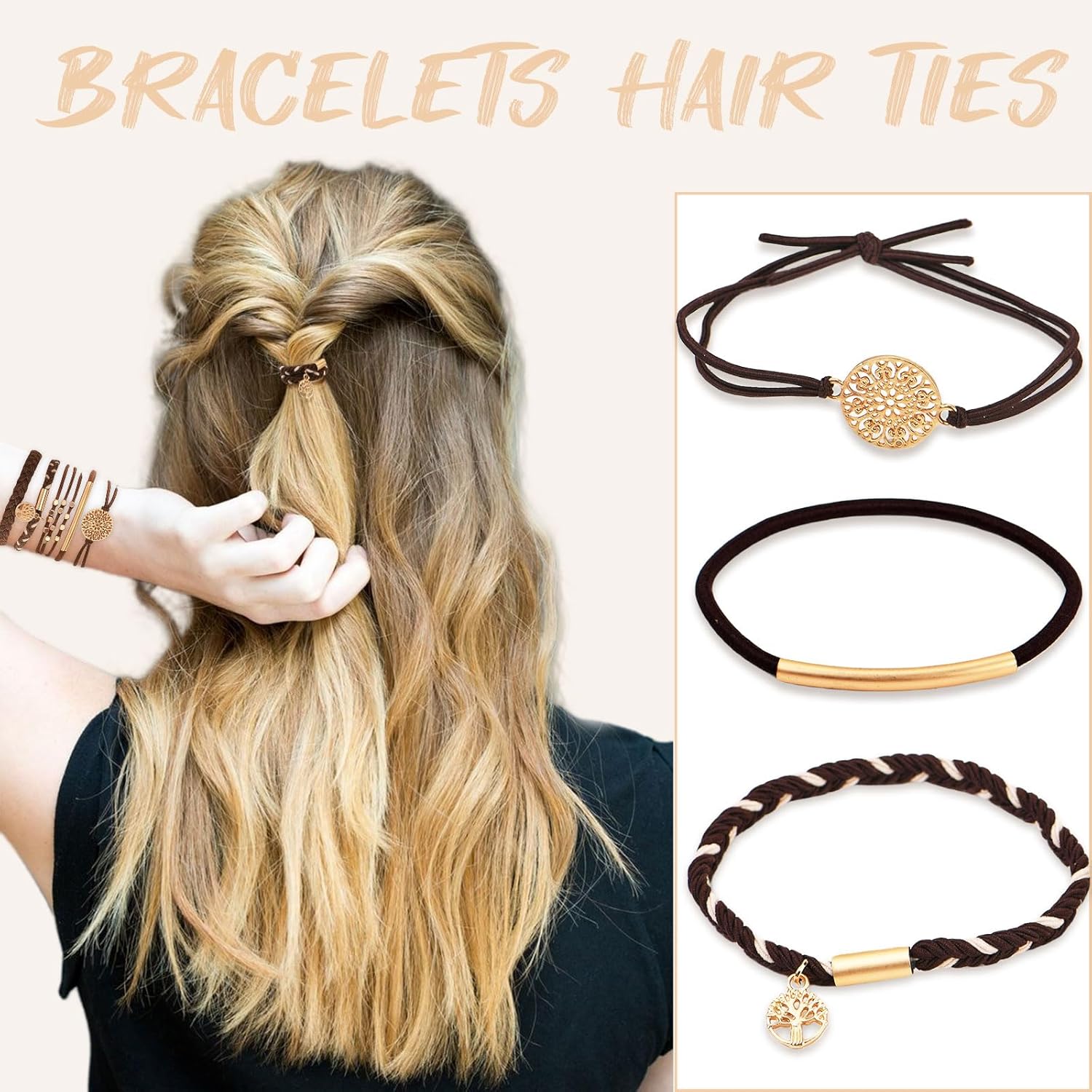 Boho Bracelet Hair Ties