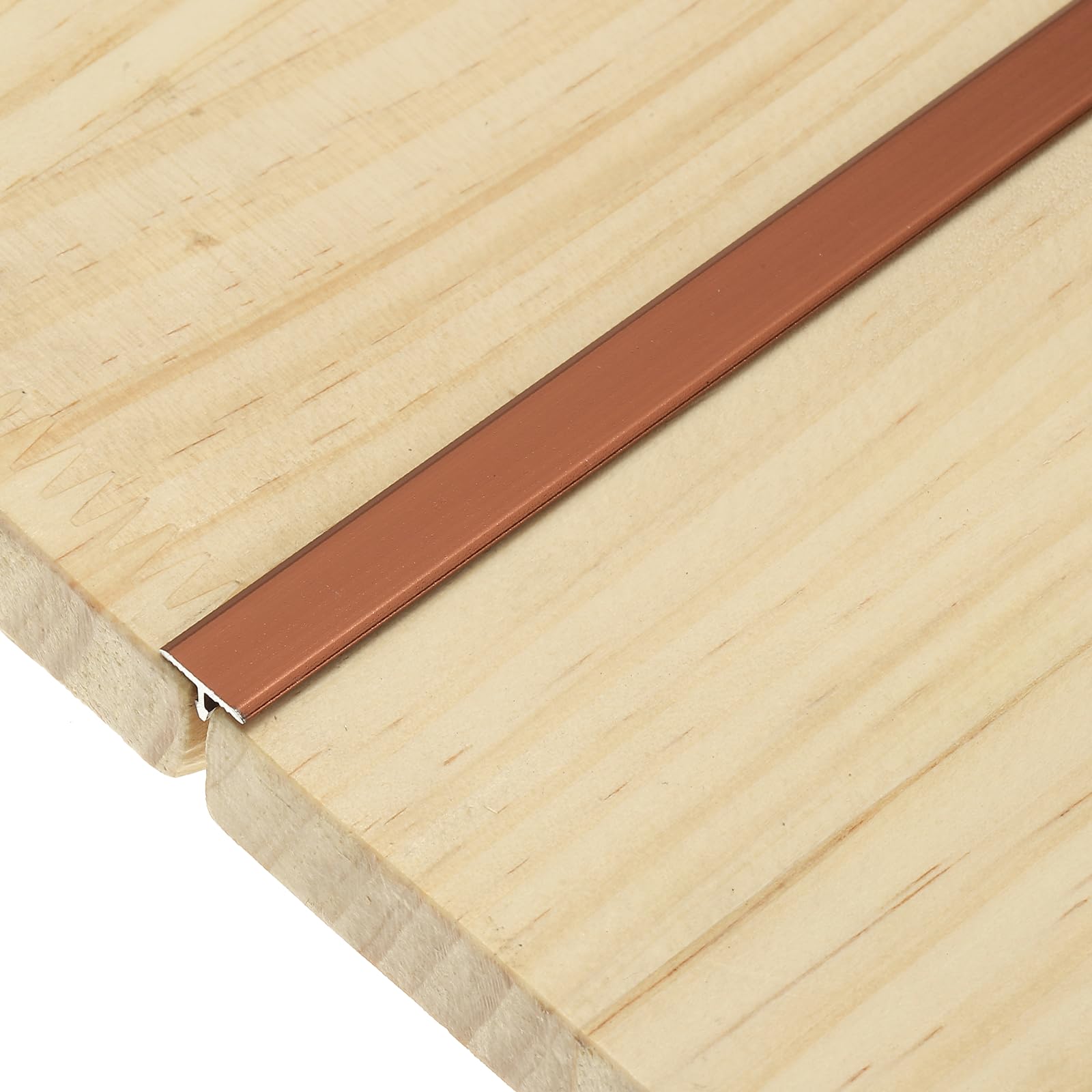 sourcing map 3Pcs T-Molding Transition Strips, 9m x 10mm (L x W) Aluminium Alloy Floor Flat Divider Strip Vinyl Flooring Edging Trim for Floor Gaps Doorways, Matte Red