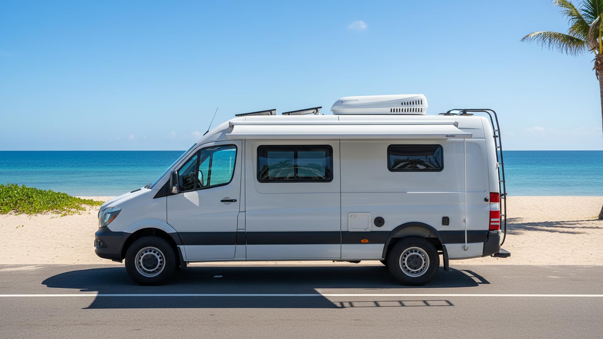 Belaire H2000K, aire acondicionado de techo 2.0kW, ciclo inverso, 230VCA, para autocaravana y caravana, camper, enfriamiento eficiente, control remoto, display LED
