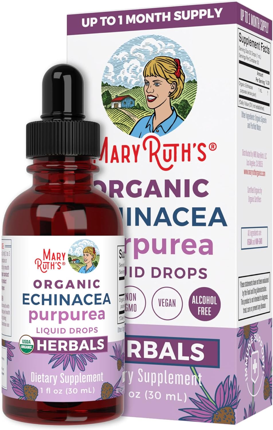 Echinacea Purpurea Liquid Drops USDA Organic Purple Pitcher Plant Extract