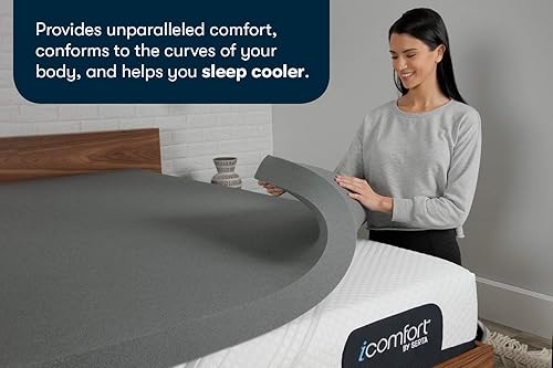 Miniatura 2 de Serta Carbon Dream - Cubrecolchón de espuma viscoelástica de 3 pulgadas