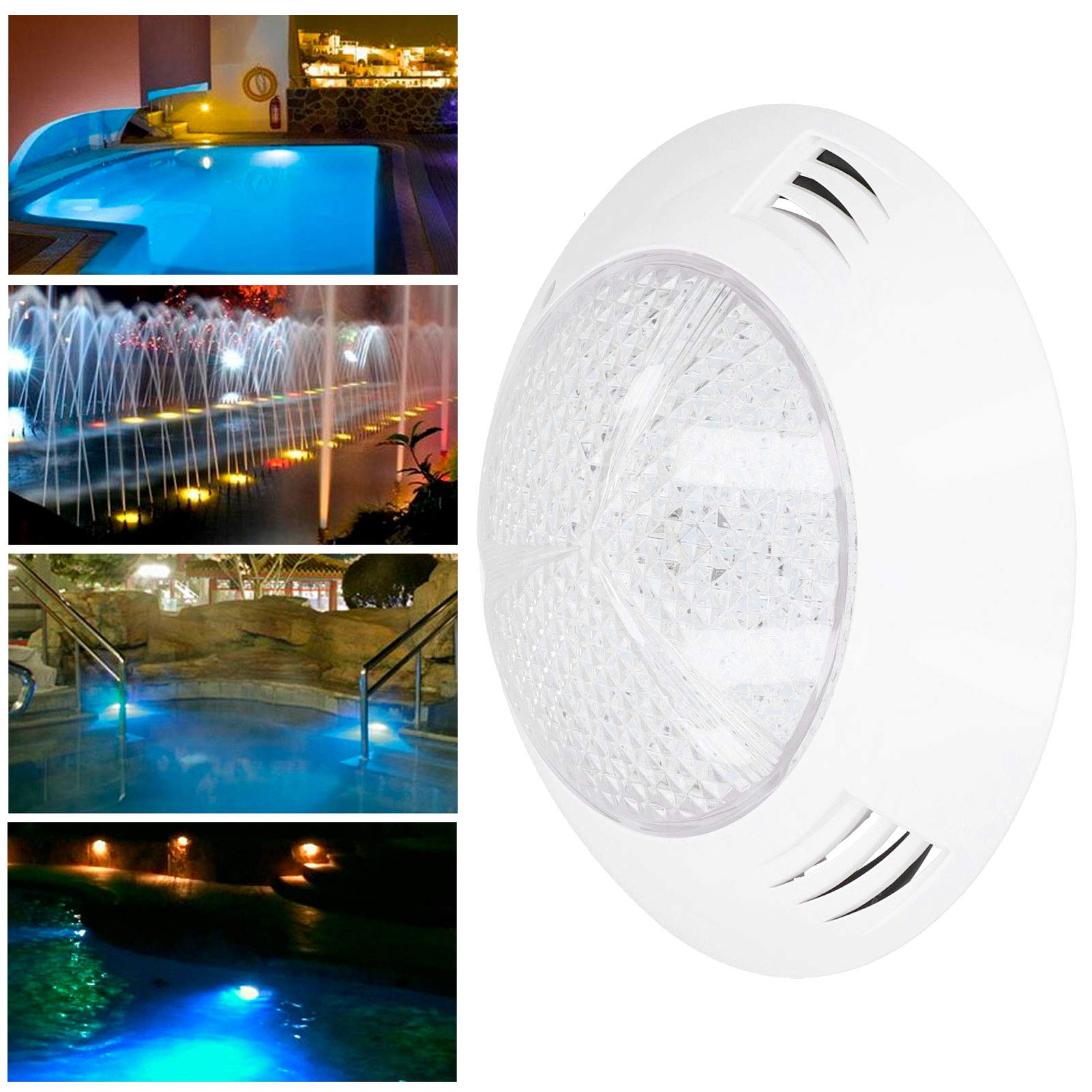 01 Unterwasser-LED-Leuchten, IP68-LED-Leuchten, Unterwasser-Pool-Licht Pool-Lichter Pool-Beleuchtung Brunnen für Party-Teich