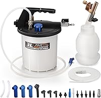Vista 9 de FOUR UNCLES Kit de bomba de vacío de purga de frenos de 2 litros, extractor neumático de líquido de frenos con botella de recarga de 1 litro
