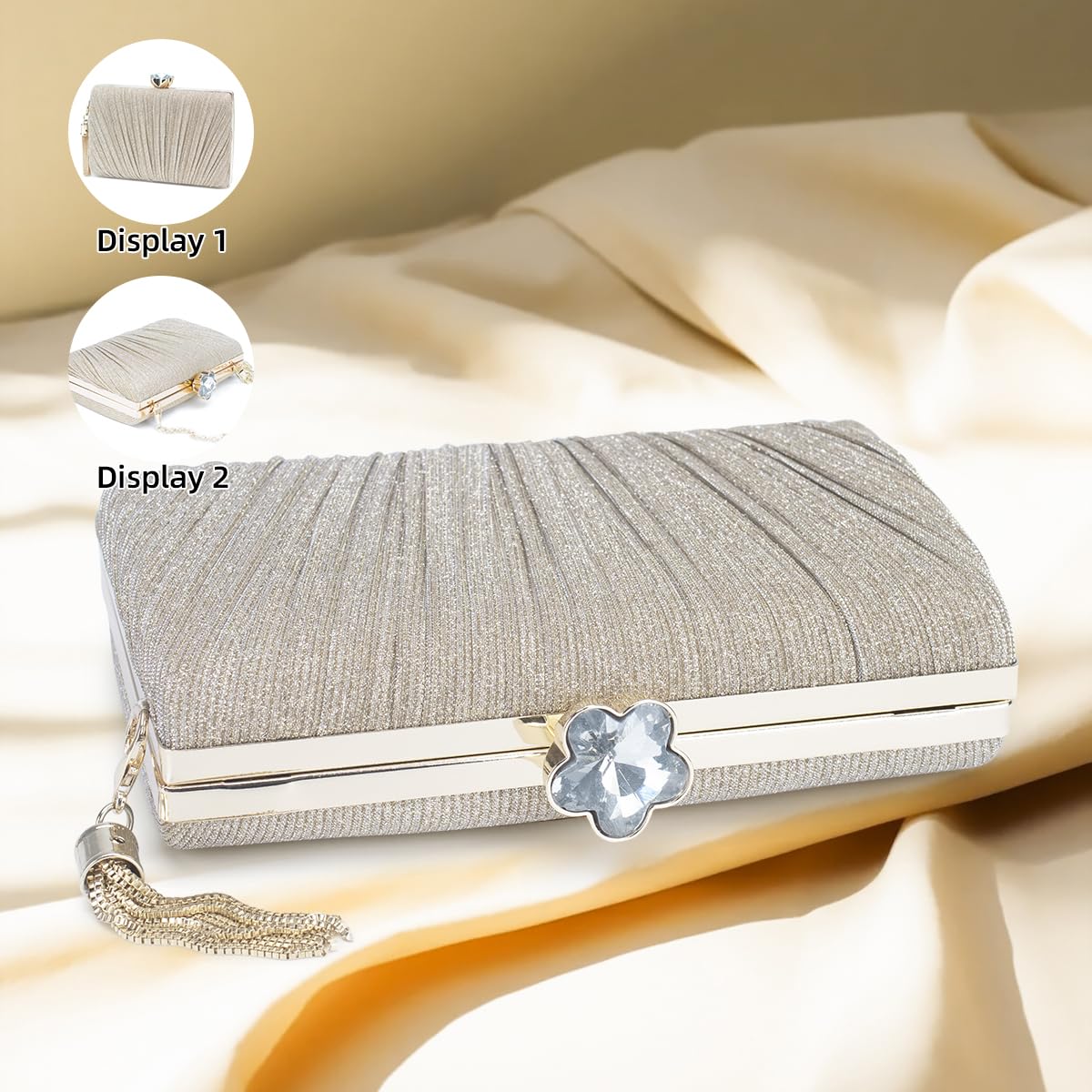 Bolsa Clutch Festa Feminina Dourada Superfície Poliéster Mão Ombro Transversal Com Correntes Removíveis em promoção! Veja a oferta e mais achadinhos de Bolsas 6 Hoje é o melhor dia para comprar Bolsa Clutch Festa Feminina Dourada Superfície Poliéster Mão Ombro Transversal Com Correntes Removíveis com aquele preço maroto! Promoção! Aproveite a oferta! 6