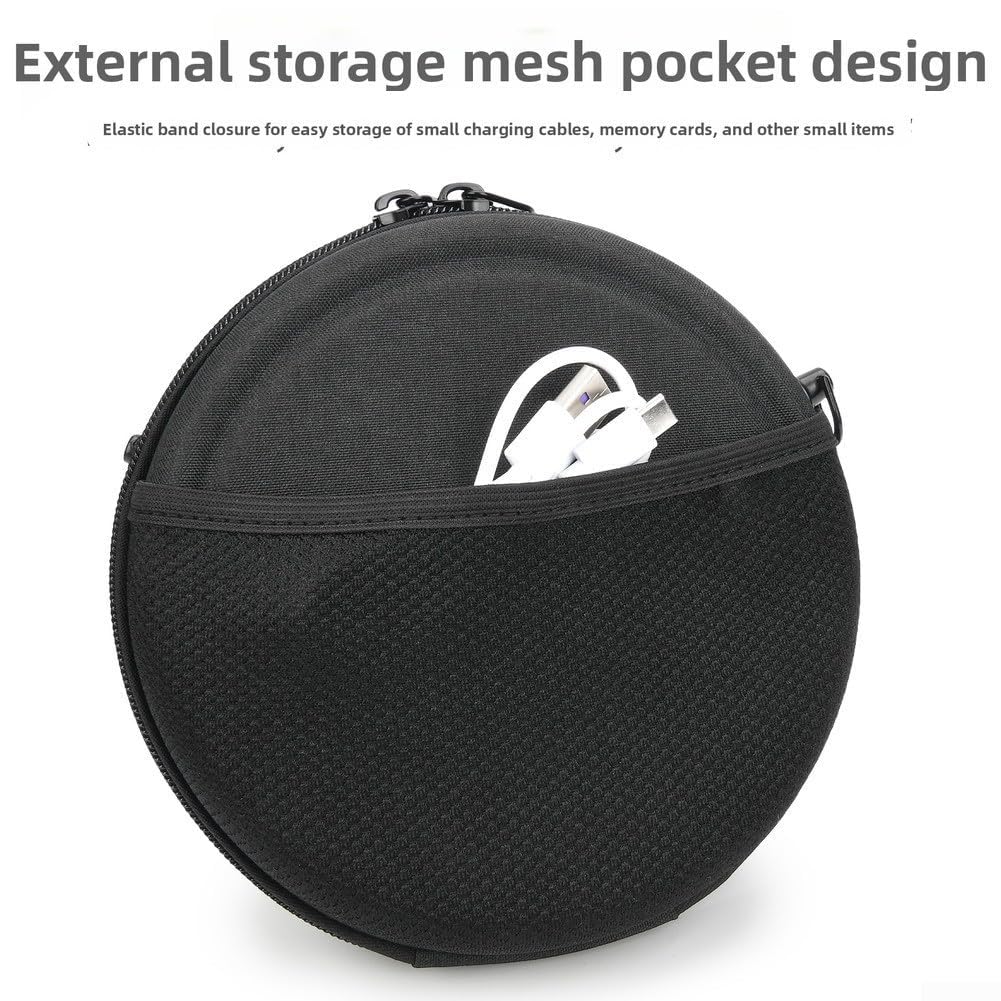 CD-Player-Tasche mit verstellbaren Schultergurten, tragbarer Disc-Player-Aufbewahrungshalter für Reisen, kompakte Tragetasche mit Organizer-Fächern und sicherer Passform für unterwegs