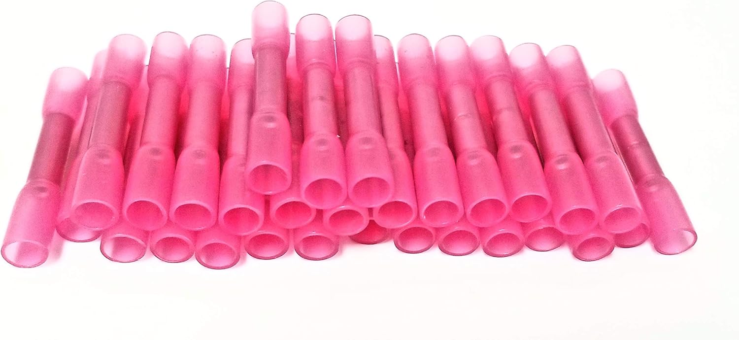 300Pcs Assorted Heat Shrink Insulated Butt Crimp Wire Connector Terminals Kit