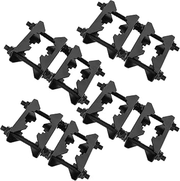 Antenna Mast Clamp 2 inch Pole to Pole Mounting Kits Heavy Duty Mast to Mast Bracket 4 Pack, L