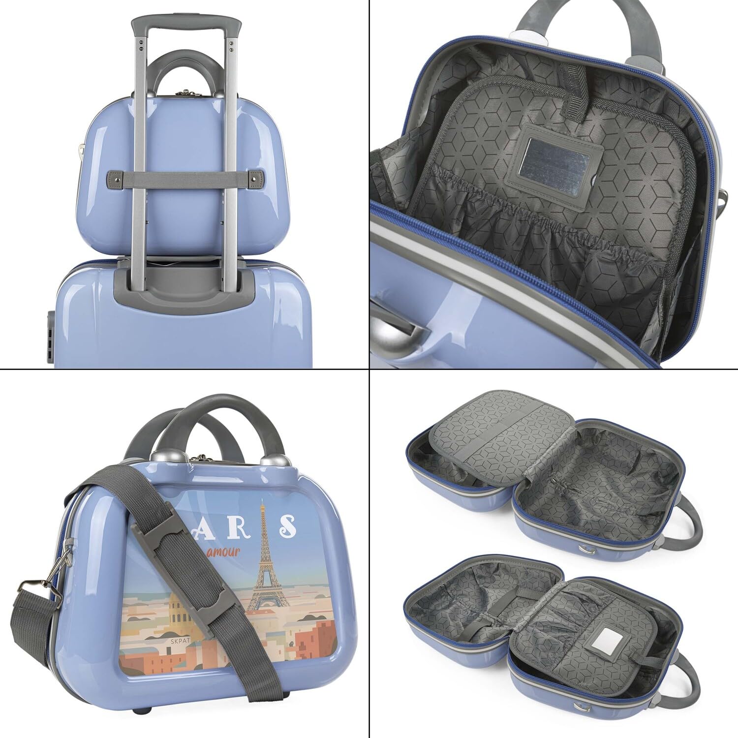 Kosmetikkoffer Hartschale Groß, Beautycase Damen, Trolley & Handgepäck Koff