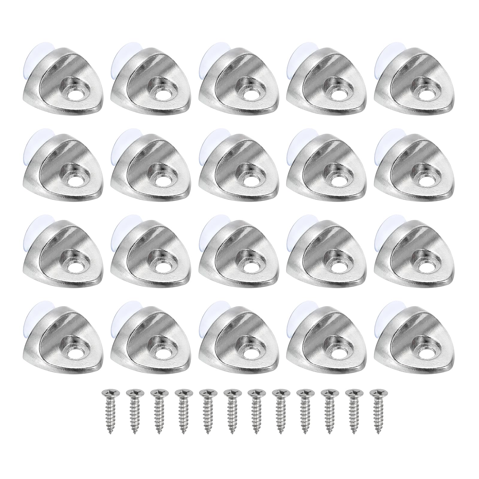 PATIKIL Shelf Support Pegs Nails, 20pcs Heart-Shaped Cabinet Shelf Pins with Screws