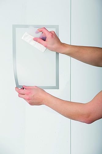 Miniatura 8 de Durable Duraframe - Soporte magnético para documentos, tamaño carta, 8.5 x 11 pulgadas, color plateado, paquete de 2