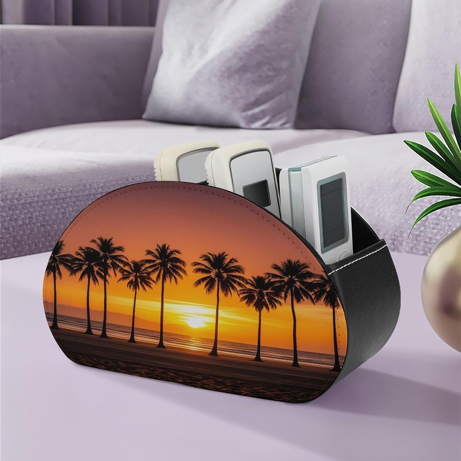Tropical Sunset Remote Control Holder with 5 Compartments image 5