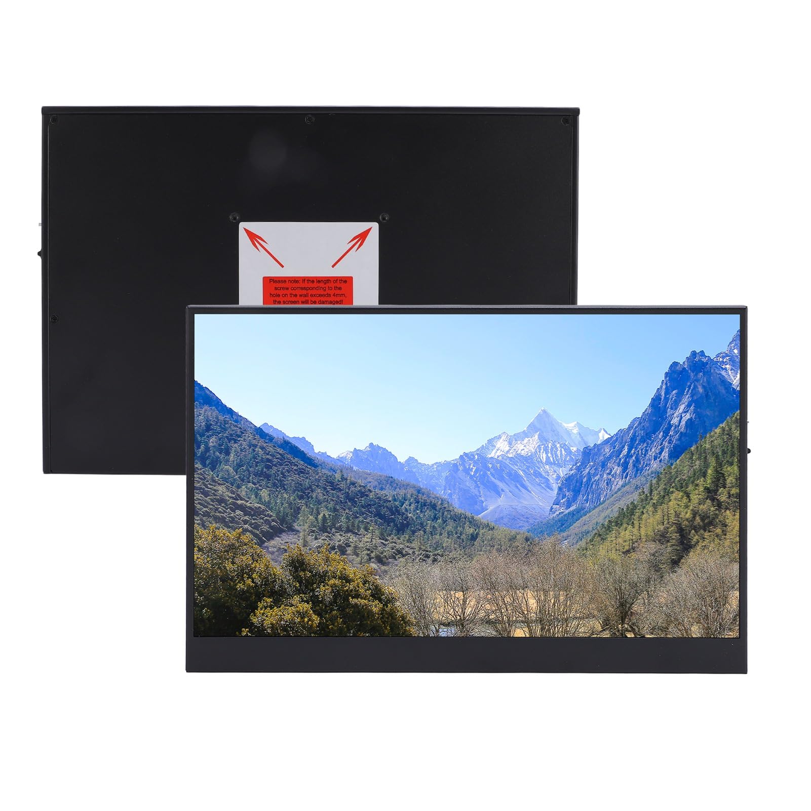 Extender Monitor Laptop, 12 -calowy Przenośny Ekran Laptopa z Wbudowanym Głośnikiem, 1920x1200 185pci, prędkość Odświeżania 60 Hz, Interfejs USB C HDMI