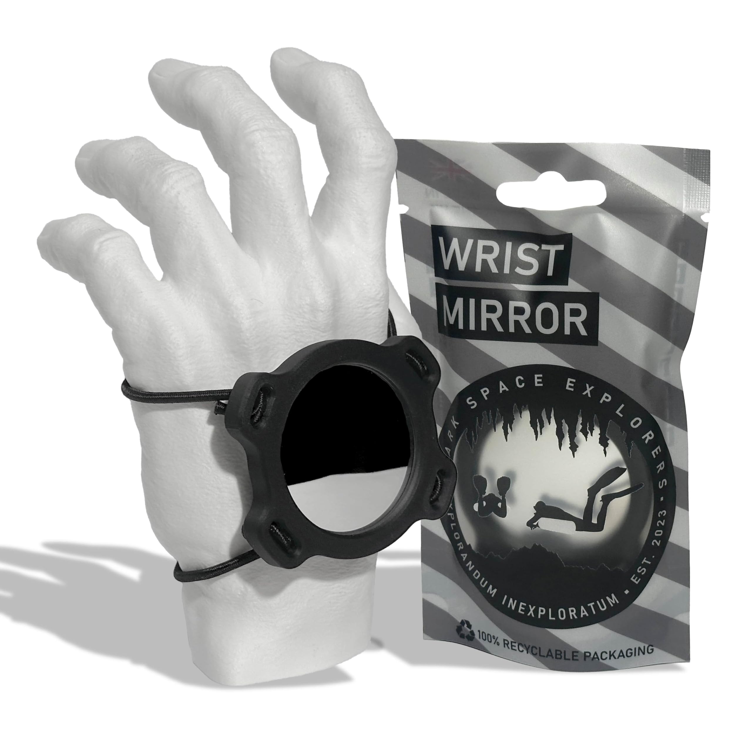 Dark Space Explorers SCUBA Diving Wrist Mirror (Black)