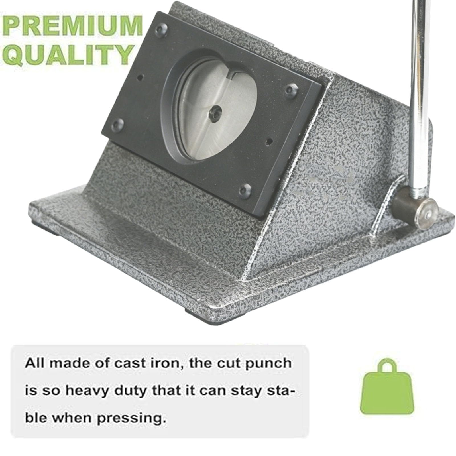 Troqueladora De Alta Resistencia con Forma De Corazón, Máquina Manual De Troquelado Y Perforación Gráfica, Herramienta De Prensado Manual Totalmente Metálica con Mango Ergonómico