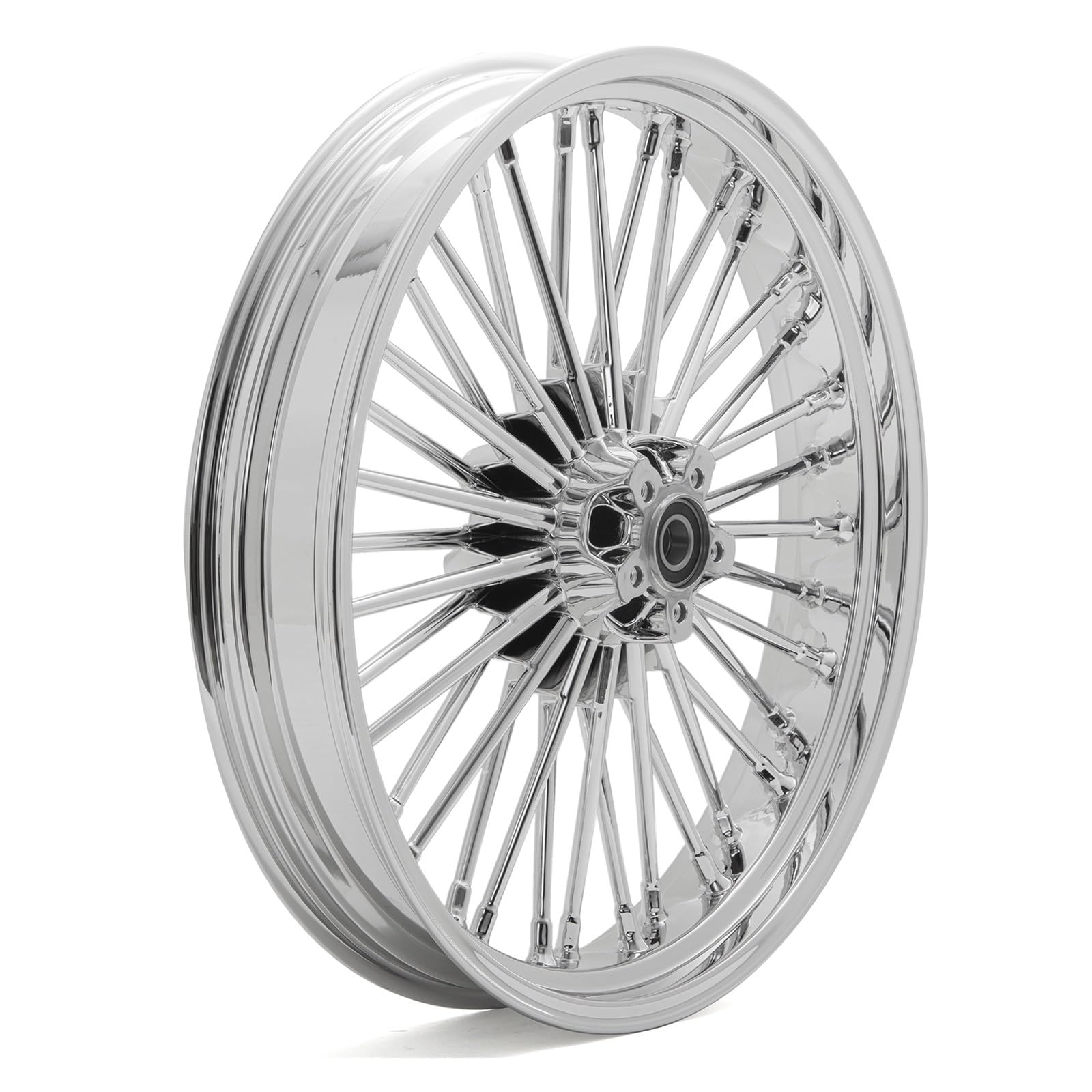Piasta Pasuje do Dyna Fat Bob FXDF Low Rider FXDL Street Bob FXDB szeroki Glide 08-17 Fat Spoke przód 21 "3.5" felga Obręcz Przedniego Koła(Silver)