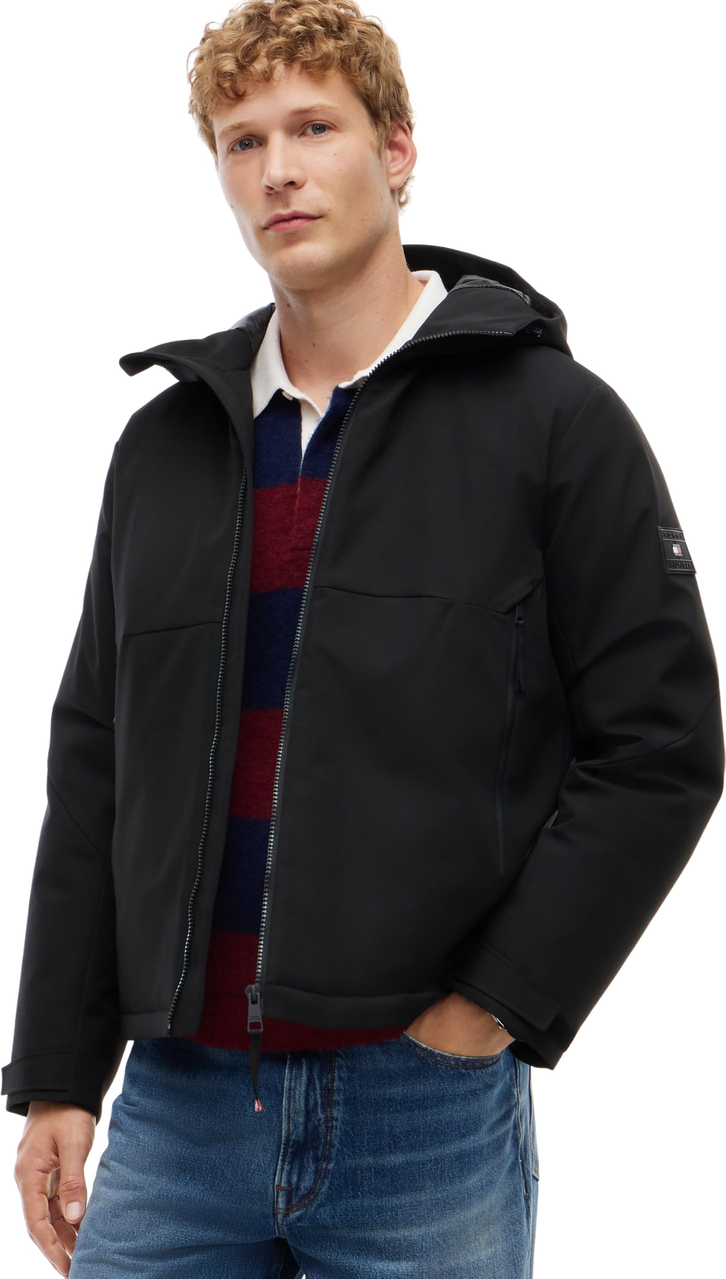 Tommy Hilfiger Men's Tech Hooded Padded Jacket Mw0mw44978 Other Jackets (pack of 1)