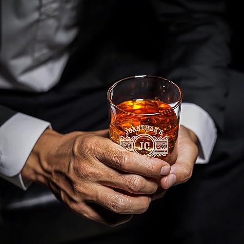 Miniatura 7 de Juego personalizado de bandeja de vidrio de whisky y cenicero de cigarros, cenicero grabado con vidrio de rocas