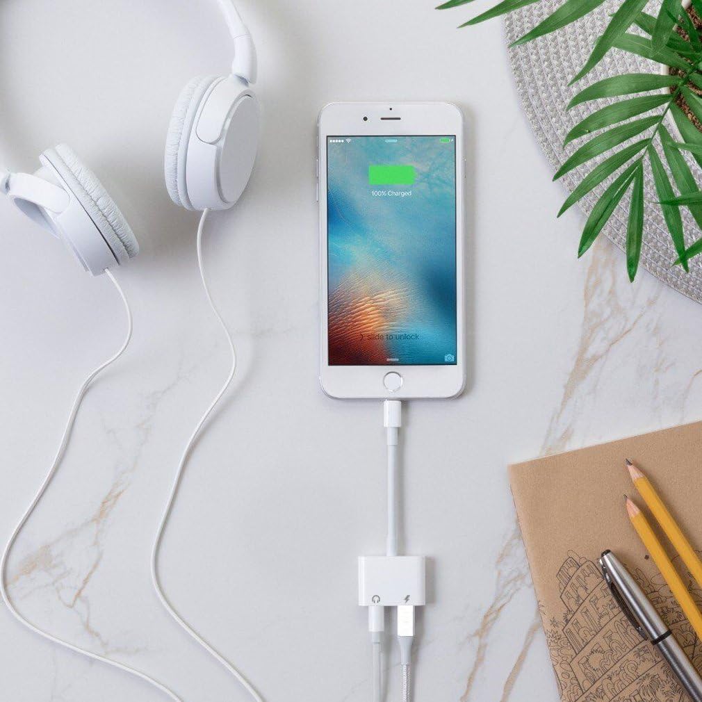 turelar Compatible Headphone Jack Dongle Adapter for Phone X 8/8Plus 7/7Plus