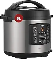 WAP Panela de Pressão Elétrica em Inox WPPE1 com Painel Digital, 6 Litros, Antiaderente, Timer Programável, 1000W, 220V