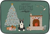 Vista 152 de Caroline's Treasures CK7824DDM - Tapete absorbente para secado de platos con diseño de bulldog inglés, rojo y blanco, para encimera de cocina, 14 x