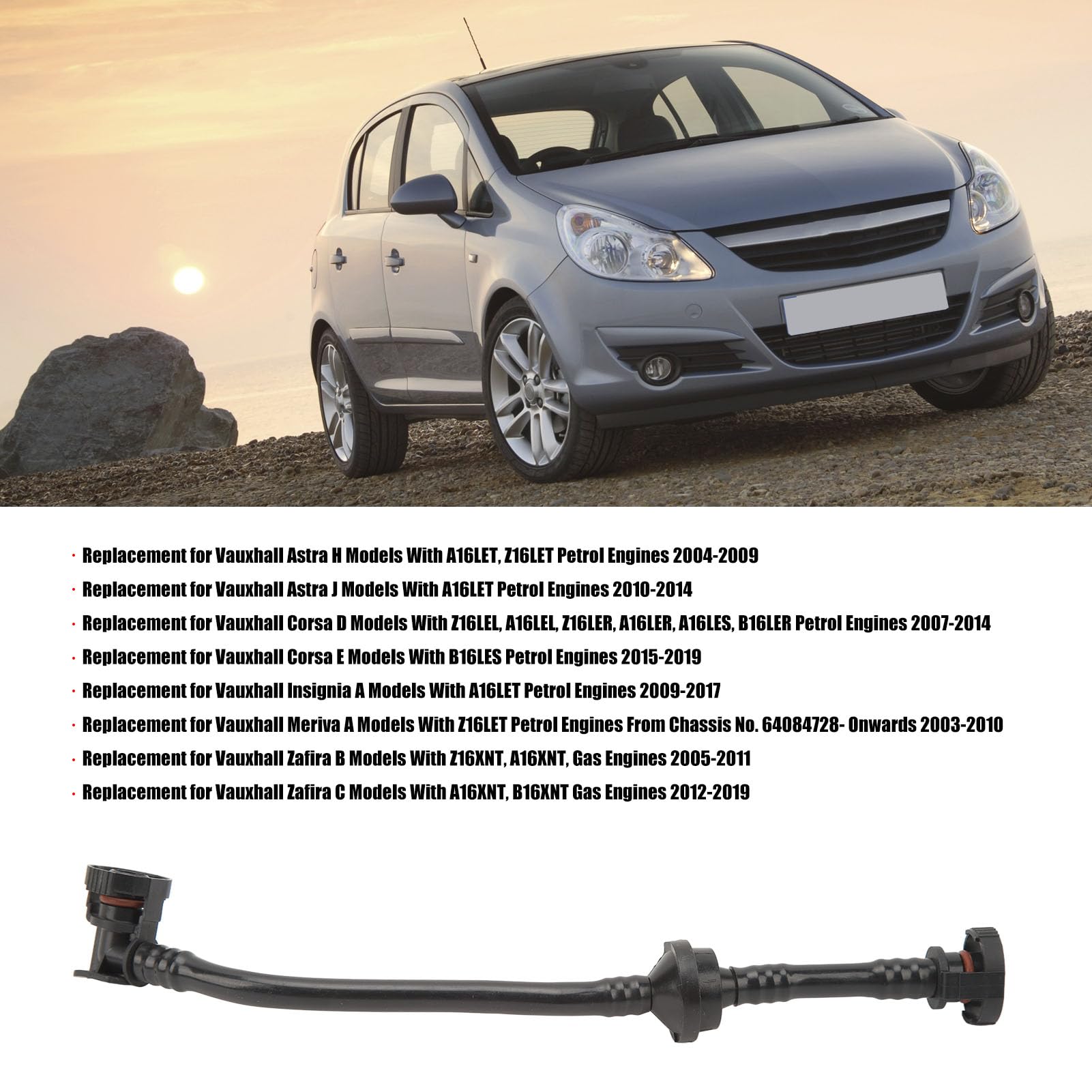 652992, Tuyau De Reniflard De Carter De Réduction De Pression étanche En ABS Pour Astra J,Autres Accessoires