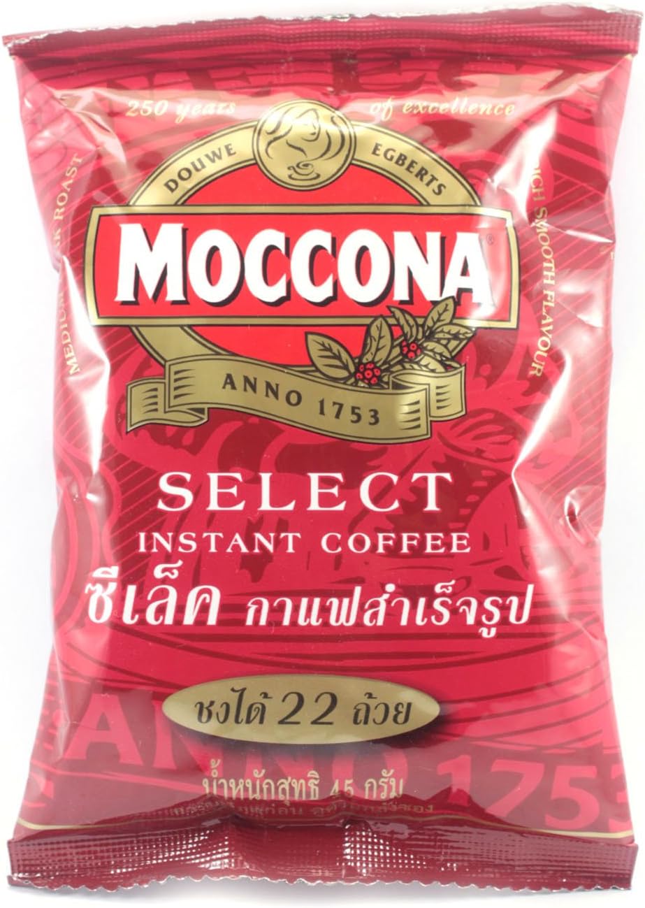 Moccona Select Rich Smooth Instant Thai Coffee 45 G.(pack of 6 Pcs.)