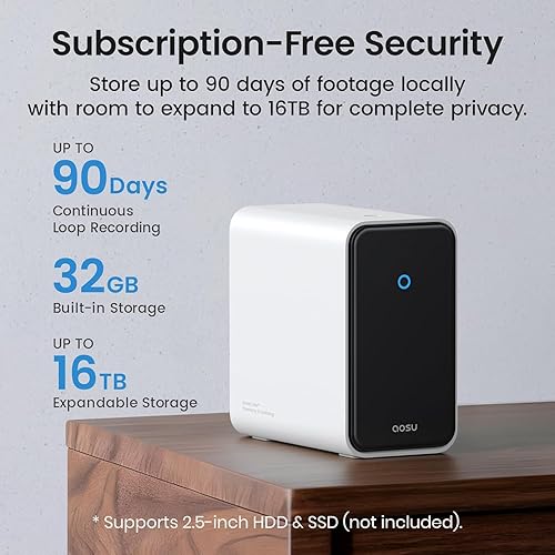 Miniatura 9 de aosu 2K Indoor Security Camera T2 Ultra 4K Solar Outdoor Wireless Security Cameras