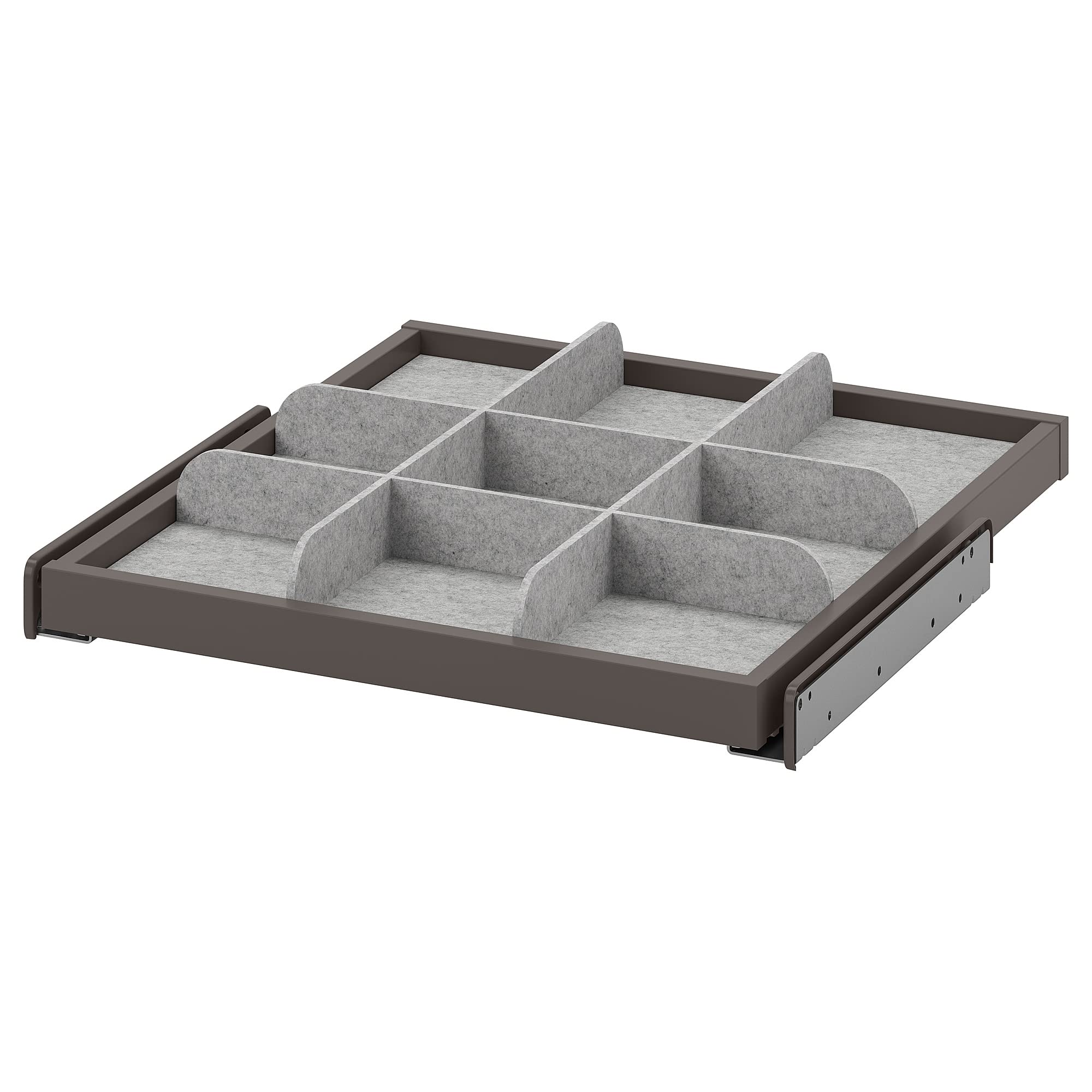 ProTuning KOMPLEMENT Bandeja extraíble con divisor, gris oscuro/gris claro, 50 x 58 cm