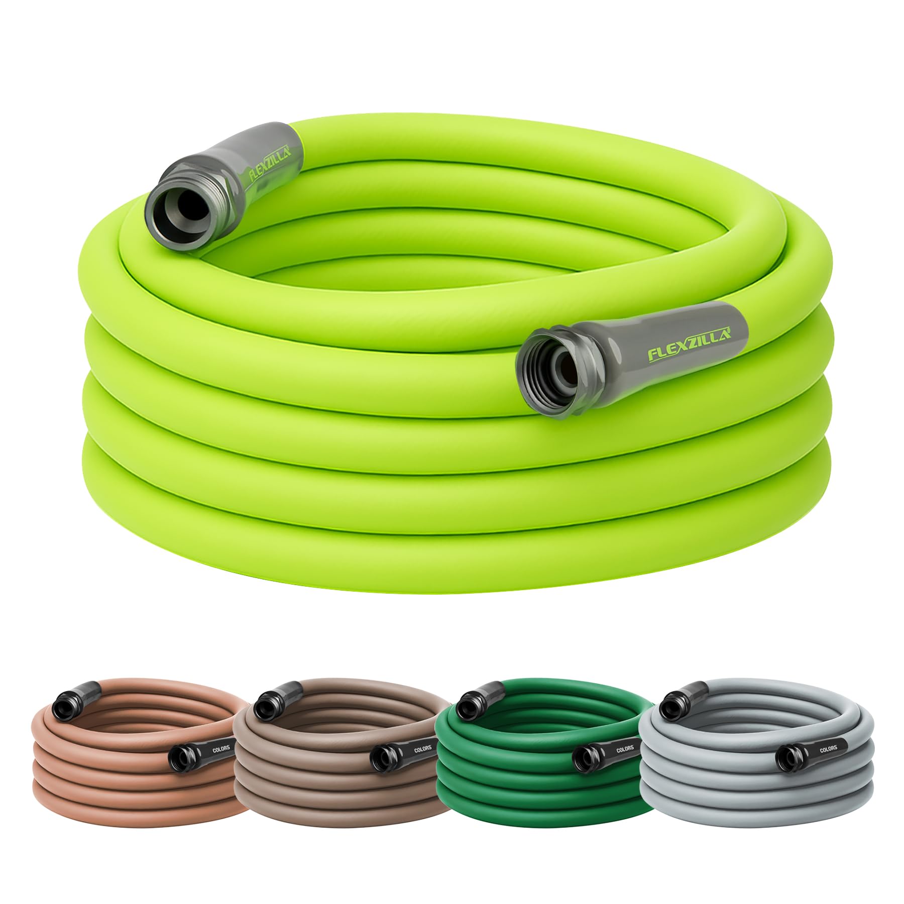 Garden Hose 5/8 in. x 50 ft., Lightweight All-Weather Water Hose, Durable and Flexible, Leak-Free Connections