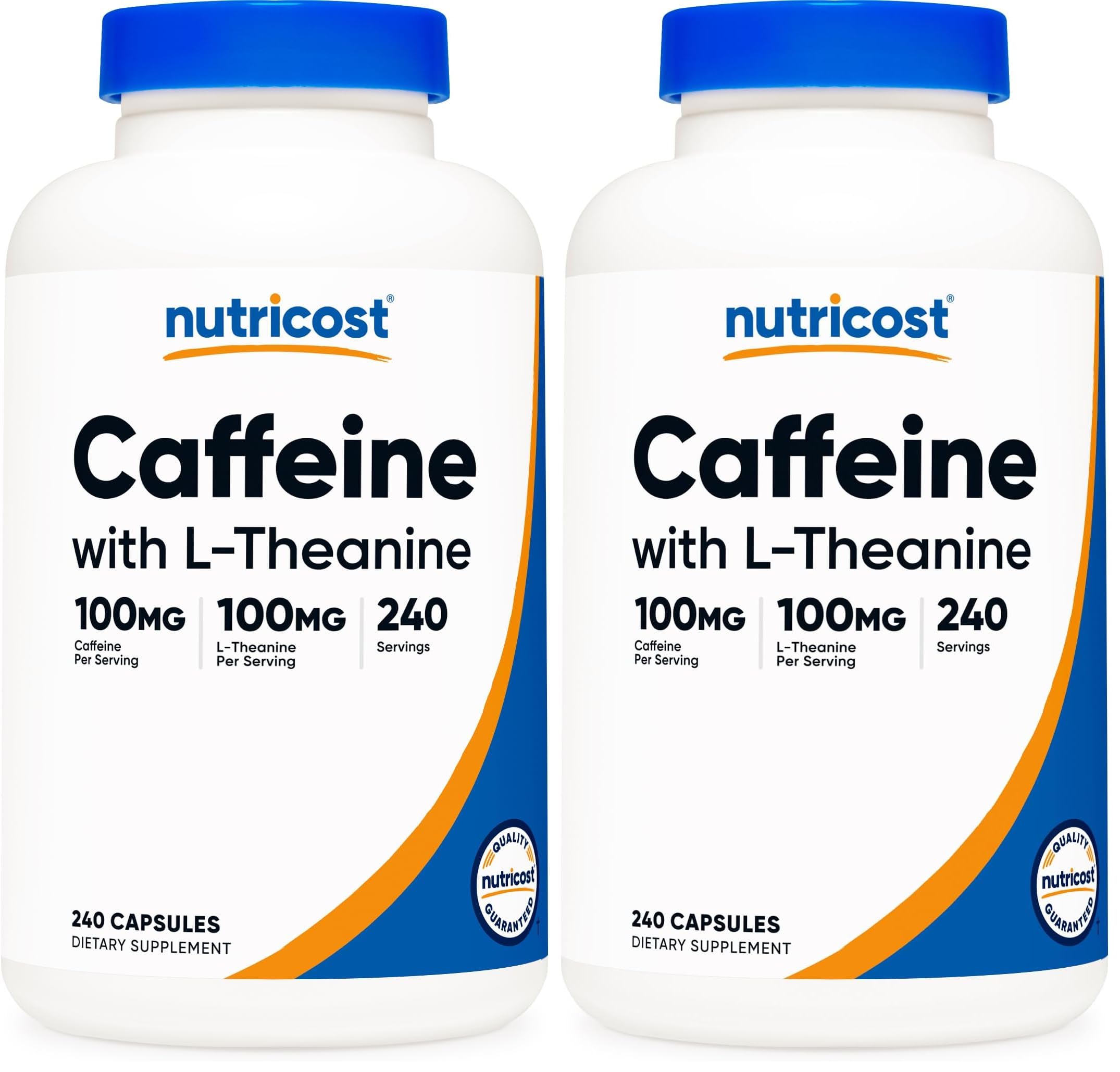 Nutricost Caffeine with L-Theanine, 100mg of Each, 240 Capsules — Amazon image 6