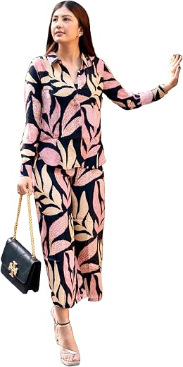 ANNI DESIGNER Women's Cotton Blend Printed Ethnic Co-ord Set