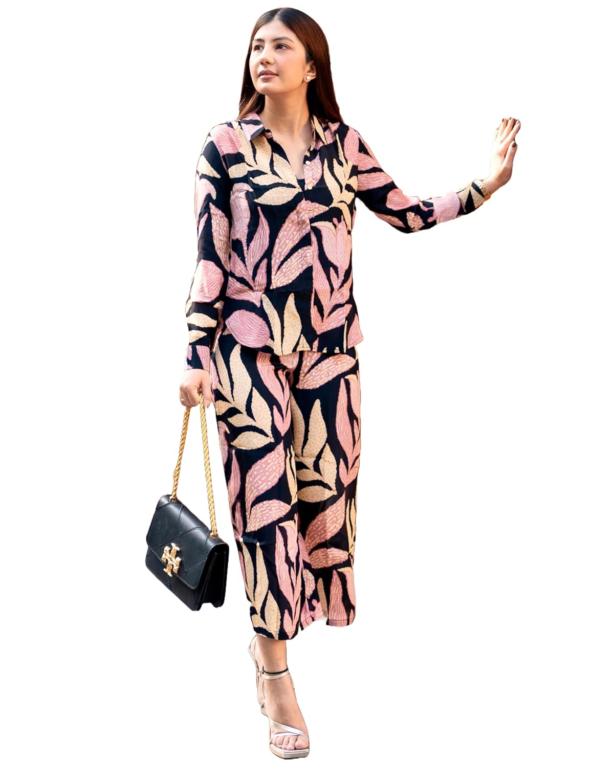 ANNI DESIGNER Women’s Cotton Blend Printed Ethnic Co-ord Set