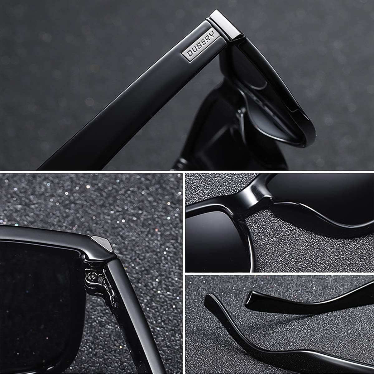 LumiSyne Sunglasses Men Women Polarized Square Frame Tortoise Sports UV400 With Sunglasses Case For Driving Outdoor Travel