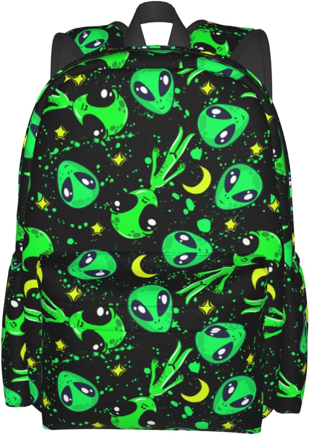 Aliens Moon Stylish Backpack With Adjustable Padded Shoulder Straps Daypacks For College Travel