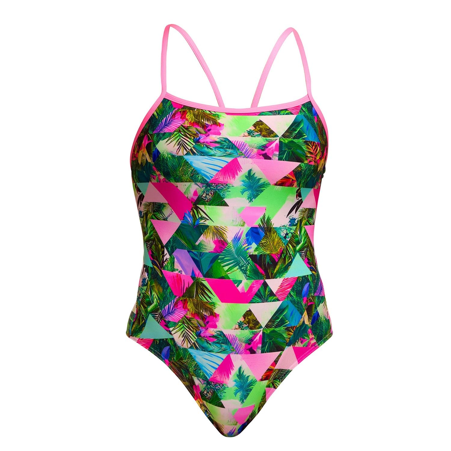 Funkita Badeanzug für Damen Sub Lime chlorbeständig und schnelltrocknend