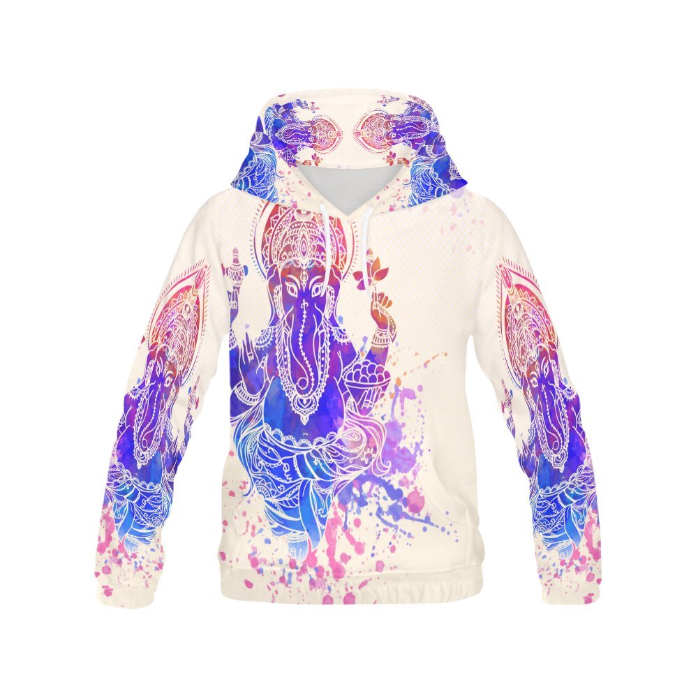 Ganesh Ganesha Men's 3D Printed Pullover Hooded Sweatshirt