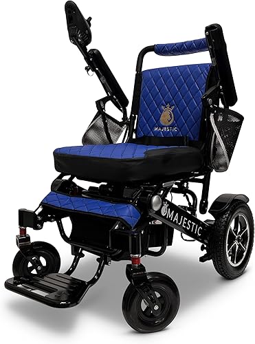Majestic IQ-7000 - Sillas de ruedas eléctricas plegables para adultos, silla de ruedas ligera, ultraligera para personas mayores, silla de ruedas