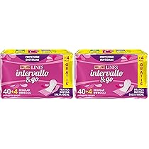 LINES INTERVALLO Ripiegato, Confezione da 88 Proteggislip