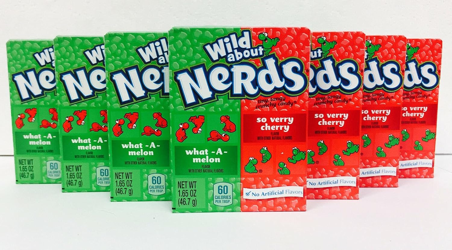 Wonka Nerds Wild Cherry and Watermelon Box 46.7g