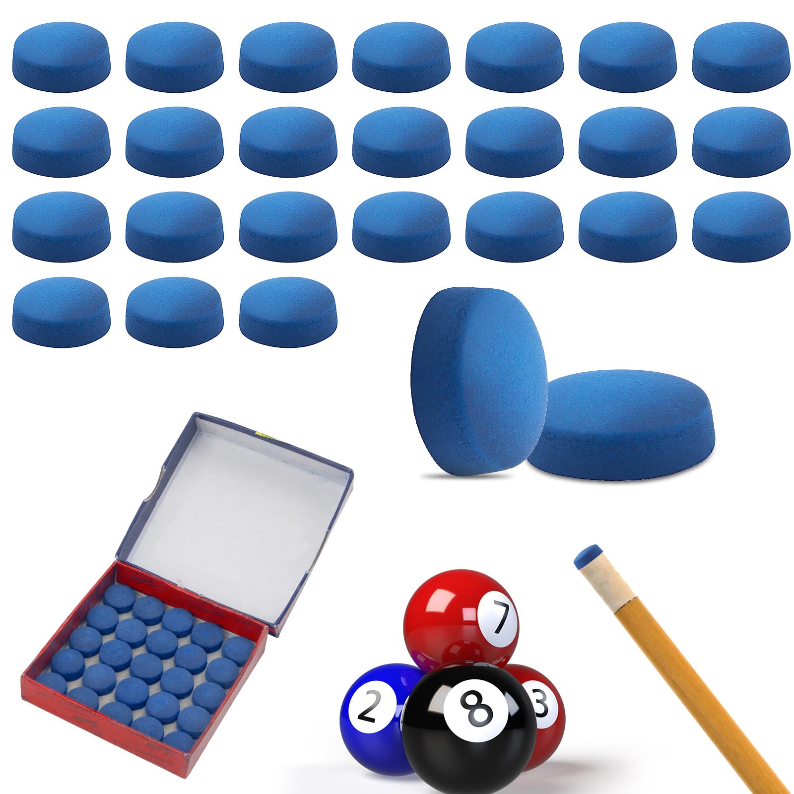12-in-1 Snooker Queue-Spitzen Former & Reparatur Set - Multifunktions Billard Queue Pflege Tool