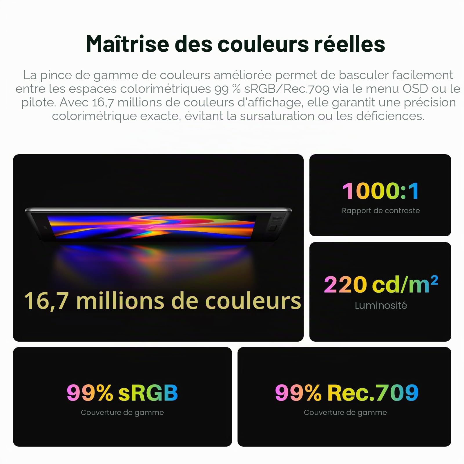 HUION Kamvas Pro 16 V2 Tablette Graphique avec Écran, 15,6 Pouces | 15,6 Pouces,384 Niveaux,PenTech 4.0,Ecran Entièrement Laminé,Stylet sans Pile,Bande Tactile,Compatible Windows Mac