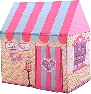 لعبة بيت الحلوى للأطفال على شكل قلعة الأميرة تلعب لعبة إبداعية لطيفة في الهواء الطلق للتخييم والاستراحة خيمة أعلام ملونة للأطفال مع نفق للعب