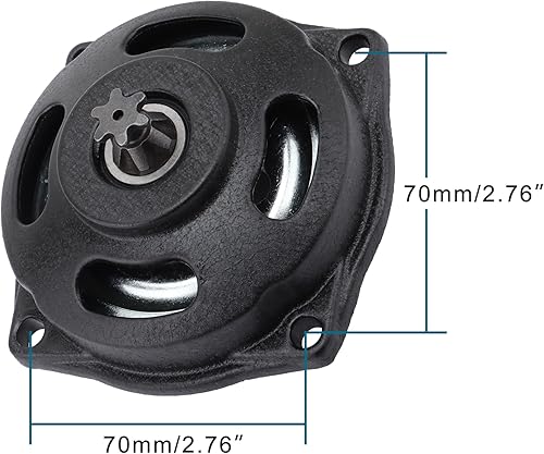 Miniatura 2 de GOOFIT Pequeño tambor de embrague de caja de cambios de 6 dientes para bicicleta de bolsillo de 2 tiempos 47cc 49cc