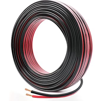 FIRMERST 14/2 Low Voltage Lighting Cable Red & Black 100 Feet